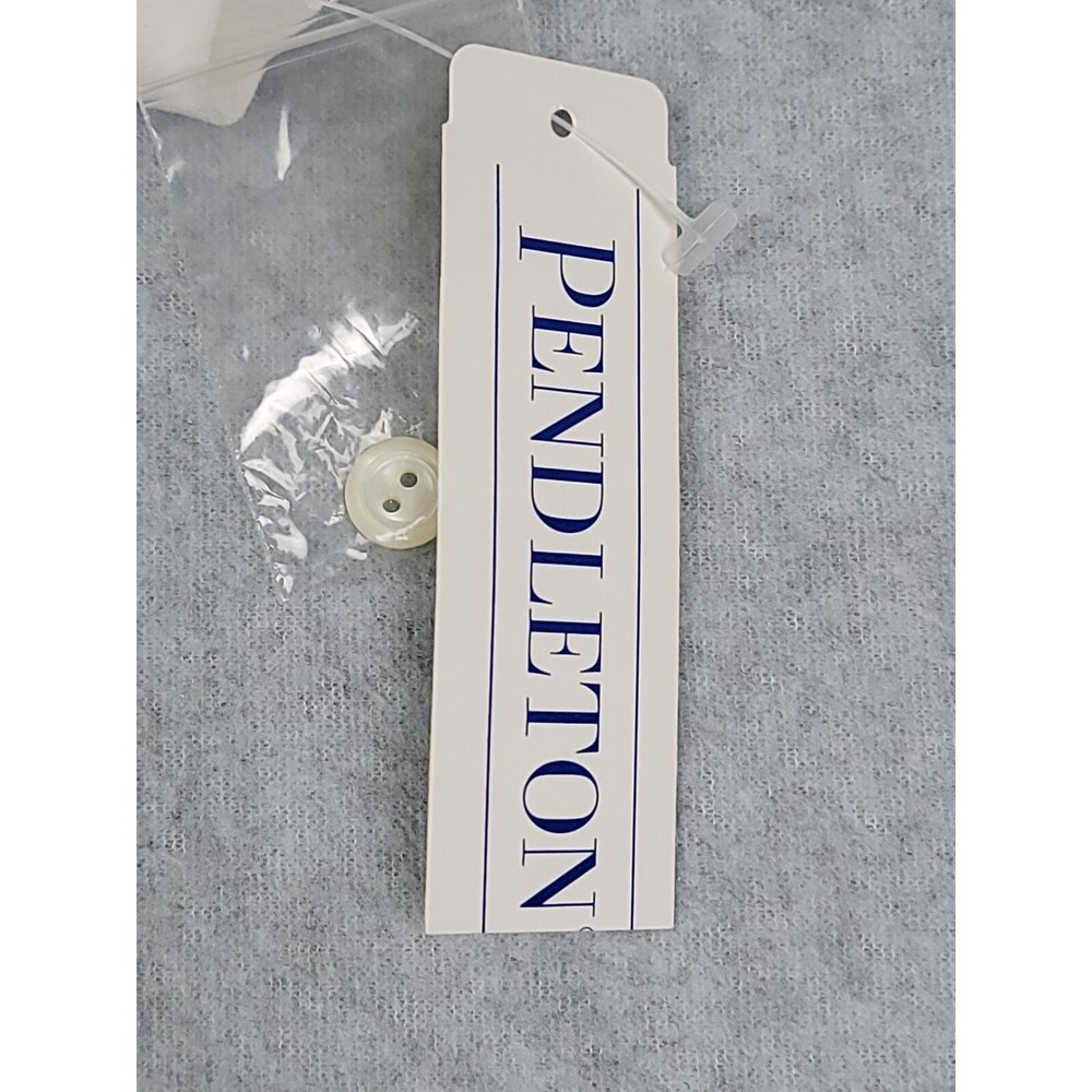 Pendleton White Button Up Ruffled‎ Front Size 8 - Picture 10 of 11